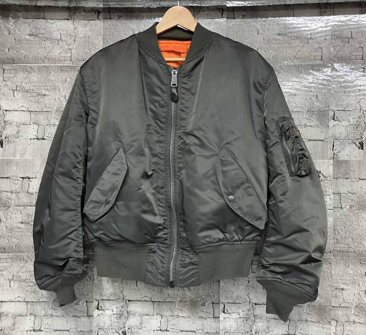 ALPHA 90s MA1 MIL-J82790J フライトジャケット サイズM カーキ