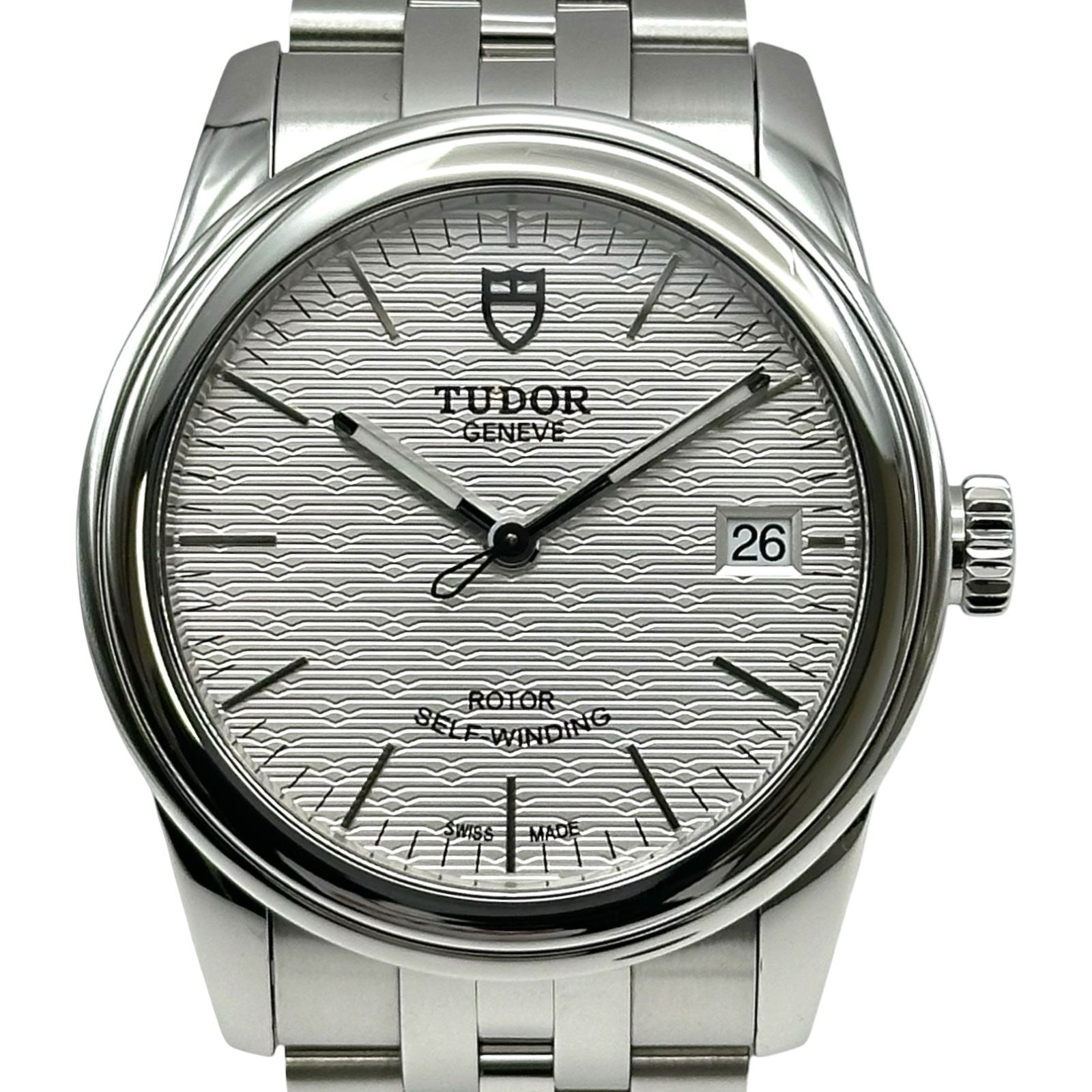 チューダー/チュードル TUDOR グラマー デイト 55000 シルバー ステンレススチール 自動巻き メンズ 腕時計