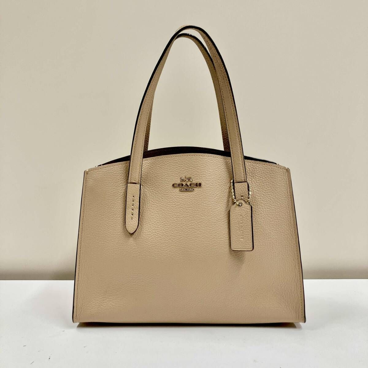 COACH / コーチ 2way Charlie Carryall ピンクベージュ