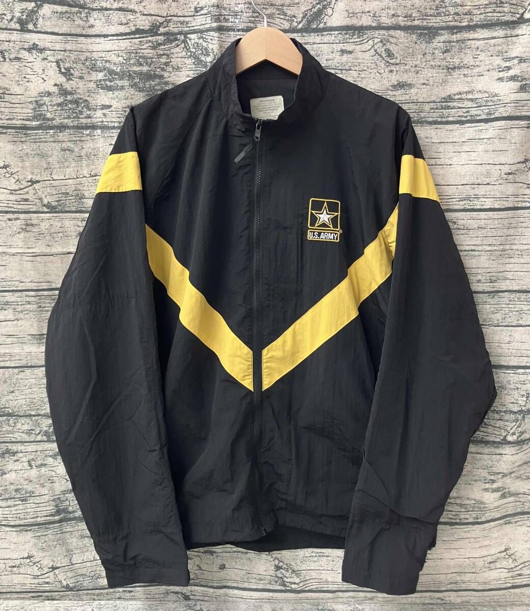 US ARMY トレーニングジャケット ブラック／イエロー Medium-Regular