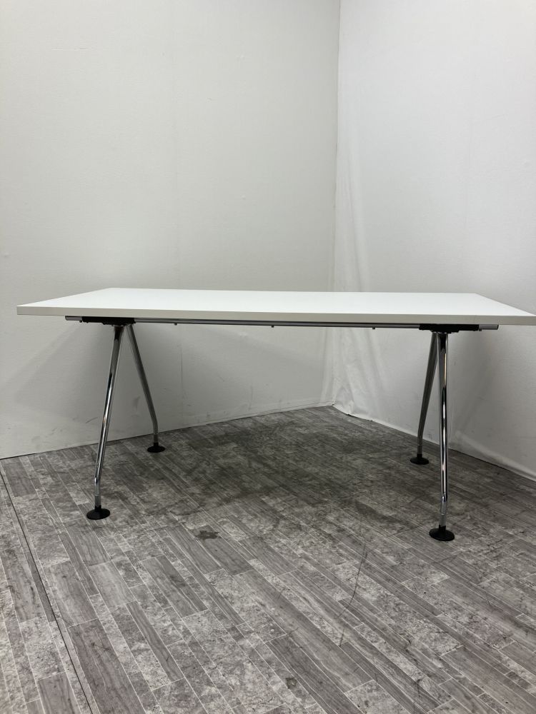 【中古品】 1600ミーティングテーブル ホワイト