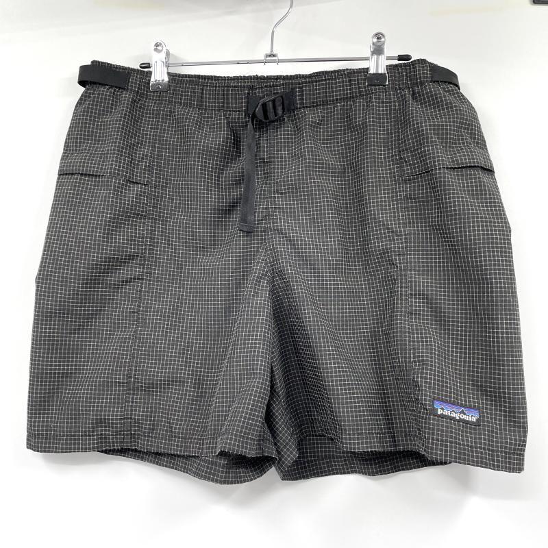 美品 廃盤希少 patagonia スーパーアルパイン リバーショーツ ブラック 中古】90s patagonia リバーショーツ アルパイン柄 サイズM ブラック