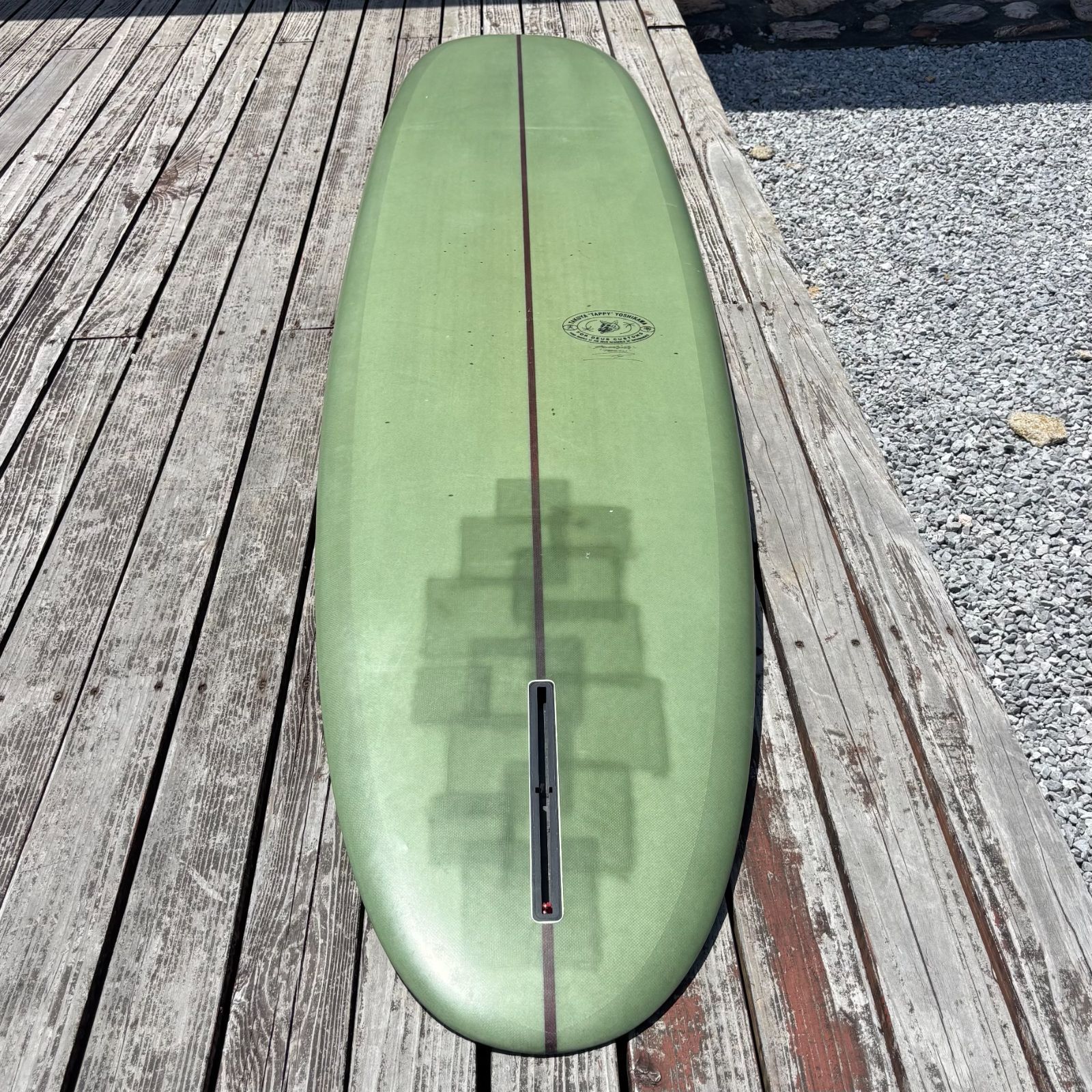 送料別途ご請求 ロングボードシングルフィン DEUS× Tappy Sharpe / TESAN 9'5