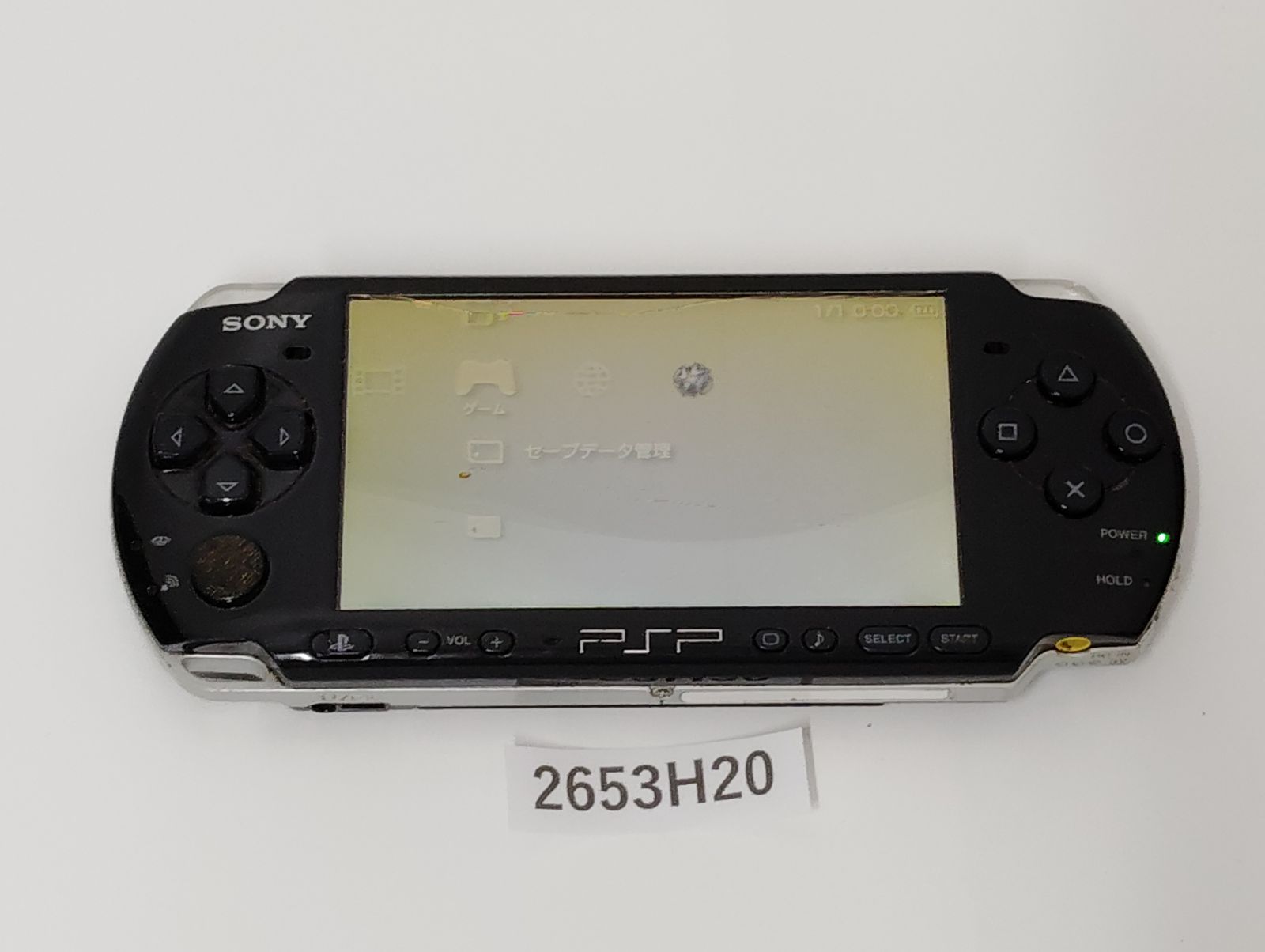 2653H20】 SONY PSP 3000 本体 ブラック 本体のみ 通電確認済み 画面 