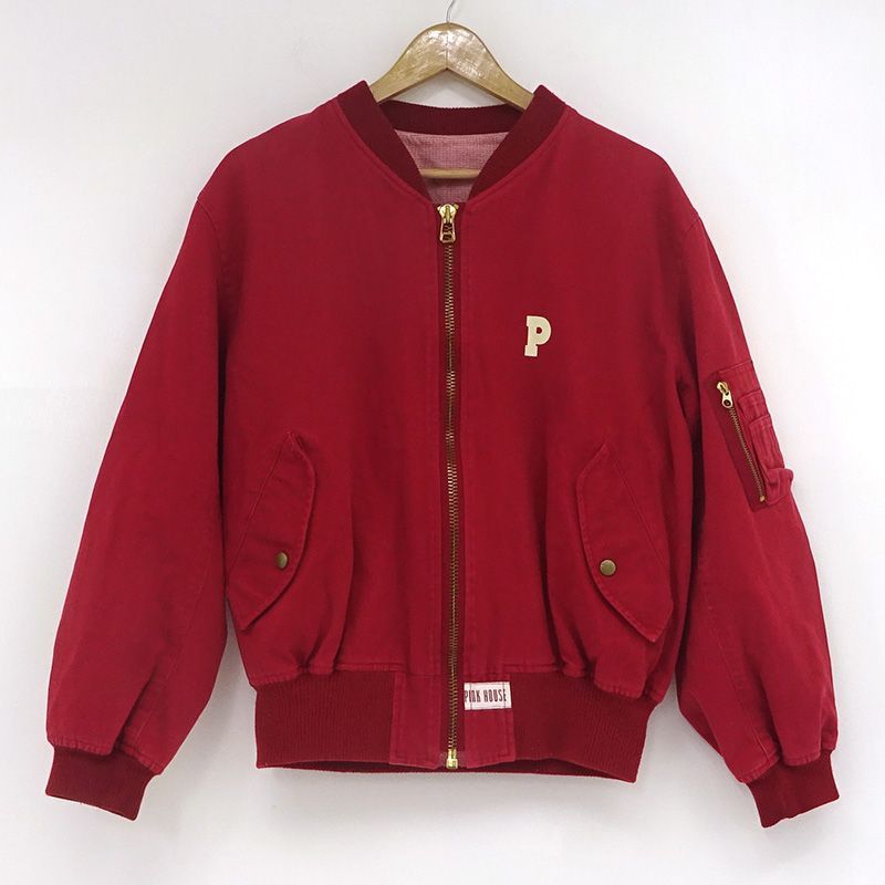 レディース PINK HOUSE レッド ブルゾン