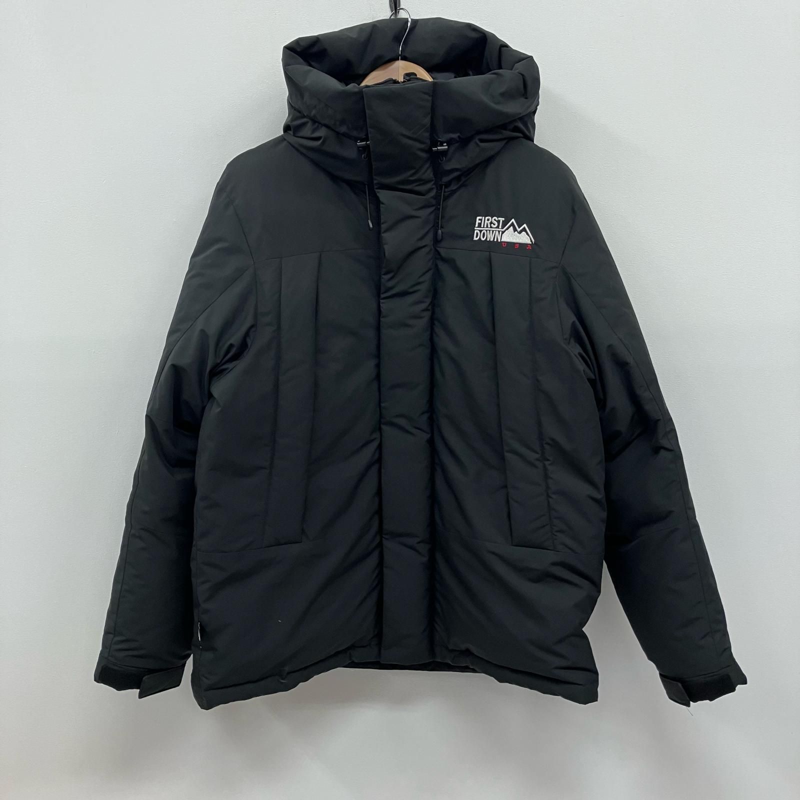 【イオン広店】 中古 FIRST DOWN | ファーストダウン ダウンジャケット WRAP DOWN PARKA F542005 ブラック サイズ:L 【92】