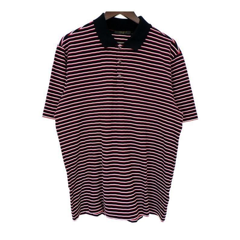 ルイヴィトン LOUIS VUITTON 14SS ボーダー 半袖 ポロシャツ 49515