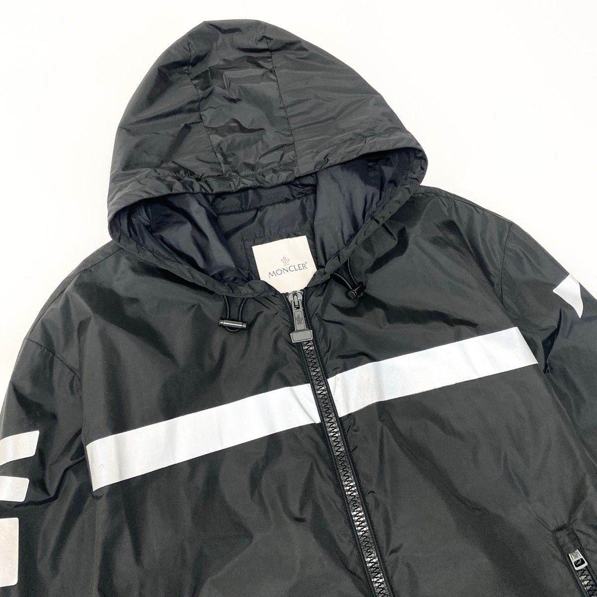 42e13 MONCLER モンクレール off-Whiteコラボ フーディーナイロン