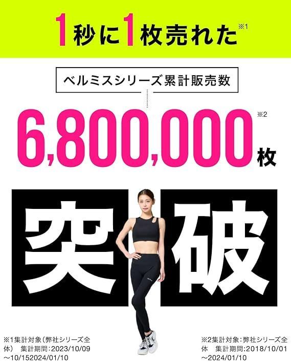 【ベルミス公式?】ベルミスFit リムーブレギンス L-LLサイズ ヨガ ピラティス レギンス スパッツ｜新品未開封 正規品 BELMISE 偽物注意 アウトレット Re:Move Leggings | ローズピンク
