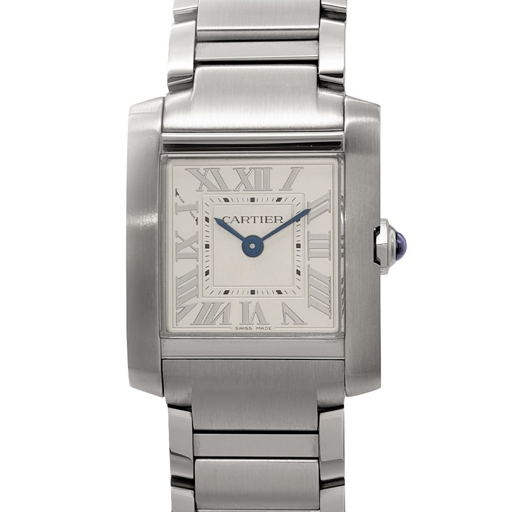 カルティエ Cartier WSTA0065 4472 タンク フランセーズ SM 腕時計 シルバー文字盤 SS レディース【中古】