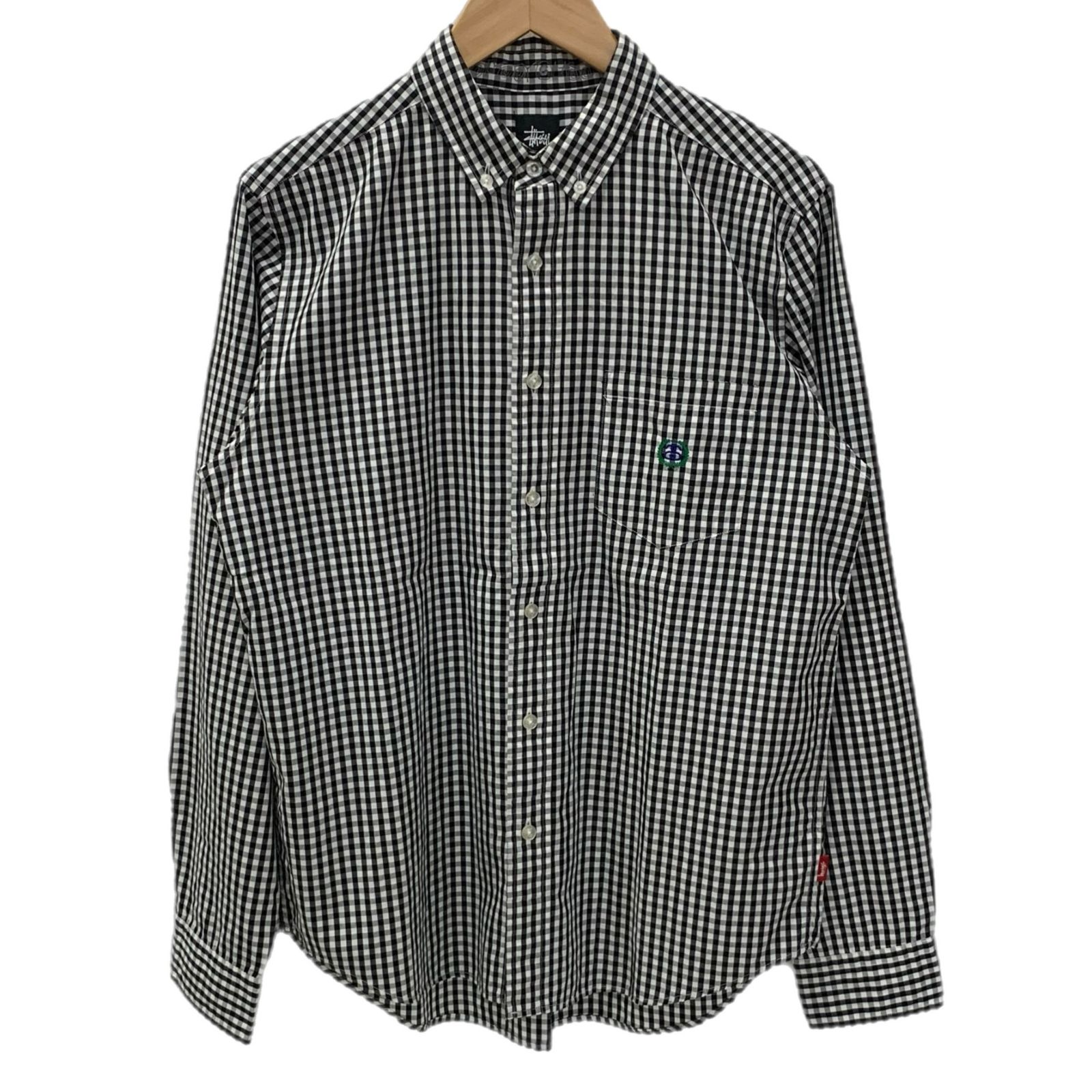 ステューシー STUSSY ギンガムチェック柄ボタンダウンシャツ 長袖 