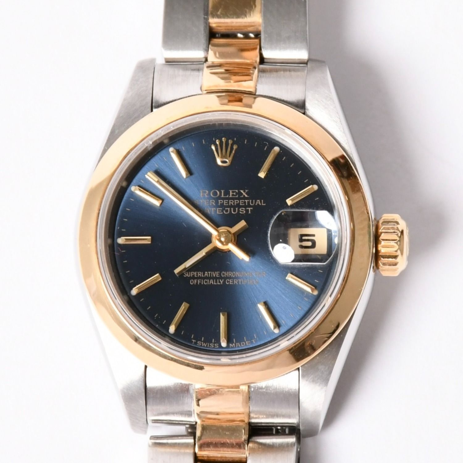 極美品 ROLEX ロレックス 腕時計 デイトジャスト 69163 T番 ブルー文字 