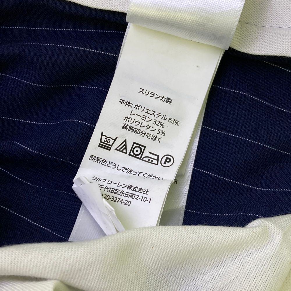 サイズ：30 POLOGOLF ラルフローレン ポロゴルフ ロングパンツ ストライプ柄 ネイビー系 [240101682529] ゴルフウェア メンズ ストスト