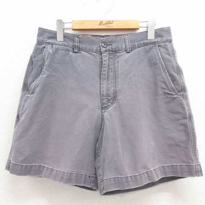W32/古着 パタゴニア patagonia ショート パンツ ショーツ メンズ 90年代 90s ダック地 オーガニックコットン マレーシア製 グレー【spe】 26apr16