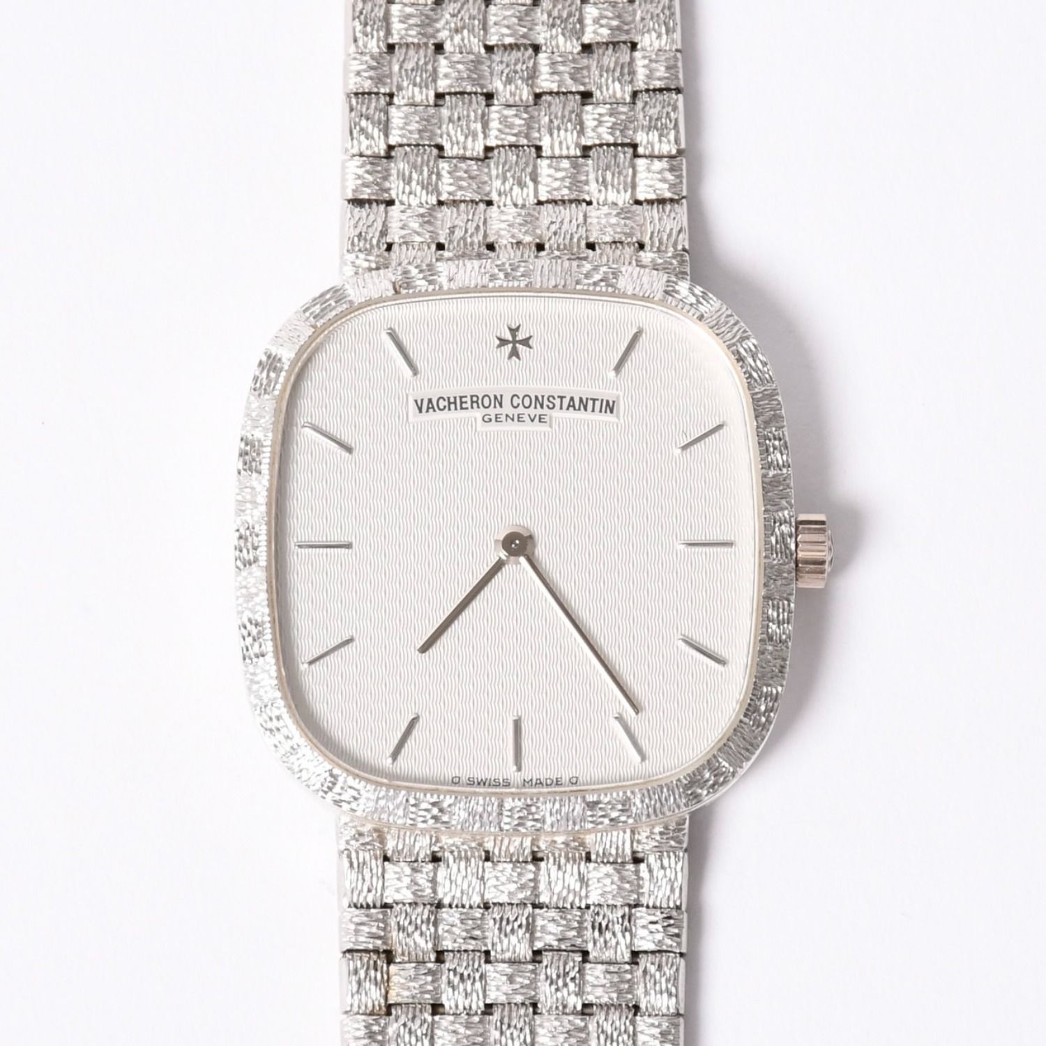 極美品 VACHERON CONSTANTIN ヴァシュロン 700054 メンズ メッシュドール K18WG 79.8 手巻き 中古 4a001805