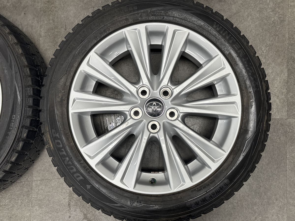 良好 トヨタ純正 30 アルファード ヴェルファイア バリ溝 235/50R18 バリ溝】トヨタ 30 アルファード ヴェルファイア 純正 18in 7.5J +45