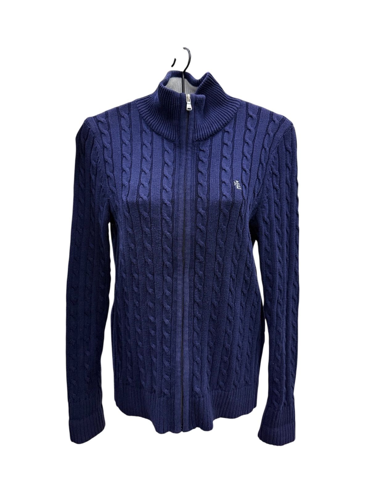 Ralph Lauren ラルフローレン L-RL LAUREN ACTIVE ドライバーズニットセーター　ニット　レディース　Sサイズ　ネイビー