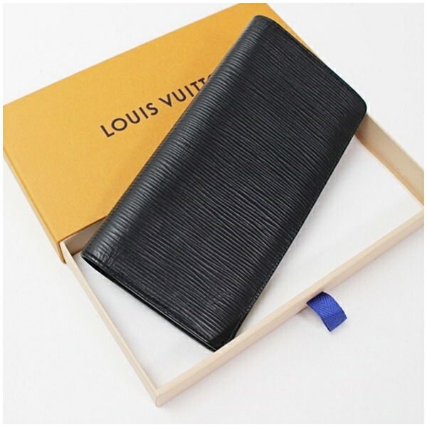 ルイヴィトン エピ ポルトフォイユブラザ 二つ折り長財布 小銭入れ付き M60622 ブラック 中古 Aランク LOUIS VUITTON メンズ 男性用 ブランド 箱付き