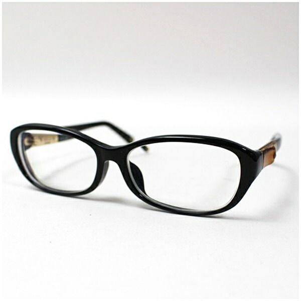 グッチ 眼鏡フレーム 度入り GG 8002/F 4UA 130 バンブー ブラック 中古 ABランク GUCCI 女性 レディース メガネ ブランドケース付き