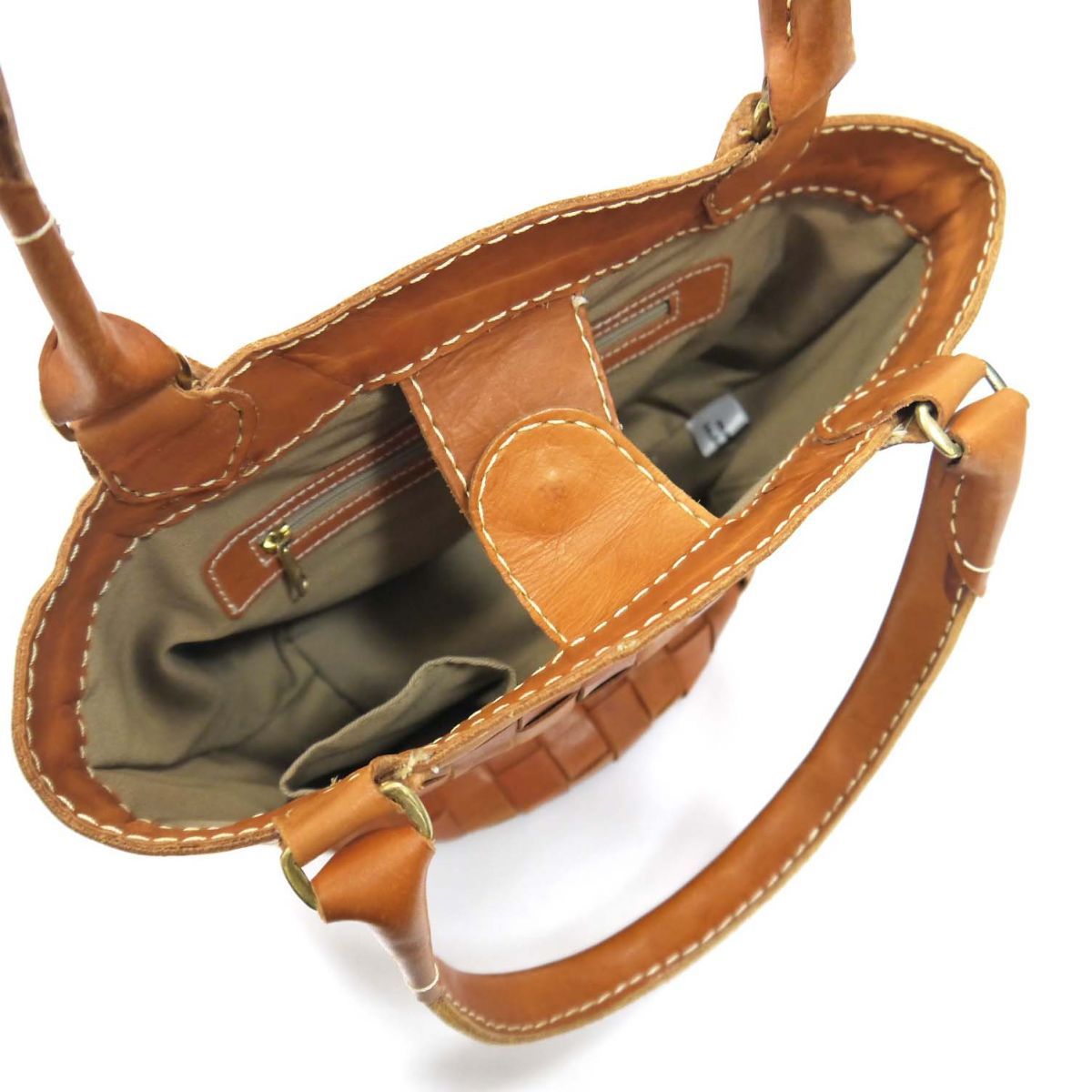 ◇zucchero filato 牛革 メッシュハンドバック レザー トートバッグ 