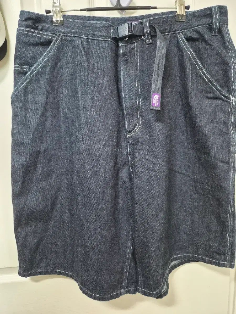 THE NORTH FACE ザノースフェイス デニム ハーフパンツ パープルラベル