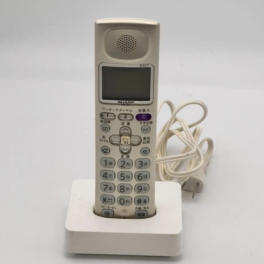 シャープ 子機 JD-KS210　シャンパンゴールド