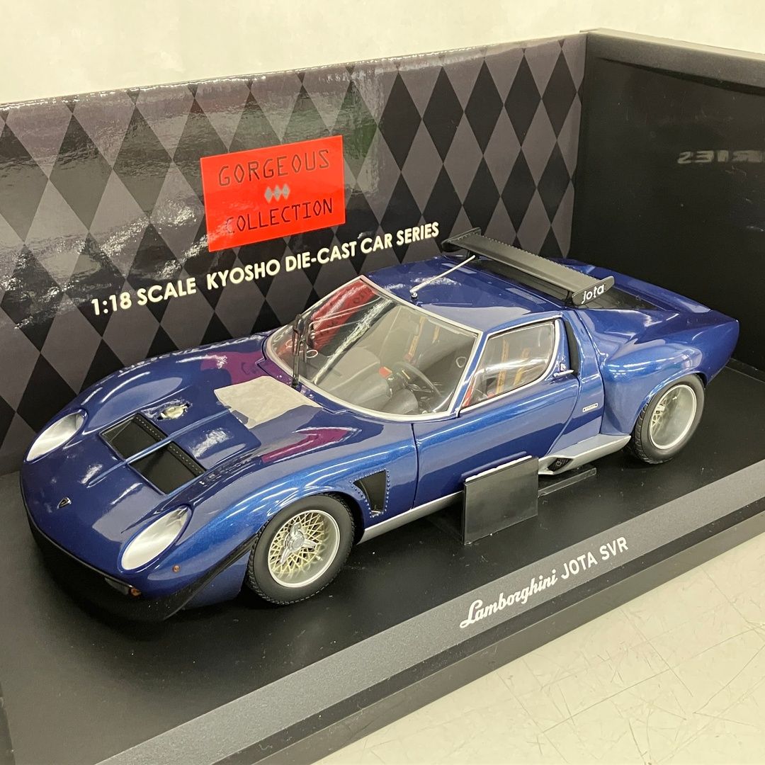 京商 KYOSHO 08311BL 1/18 ランボルギーニ イオタ SVR ブルー ミニカー フィギュア 中古 K11227688