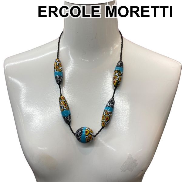 □ 未使用 ルコーレ モレッティ ERCOLE MORETTI ネックレス ムラーノ 