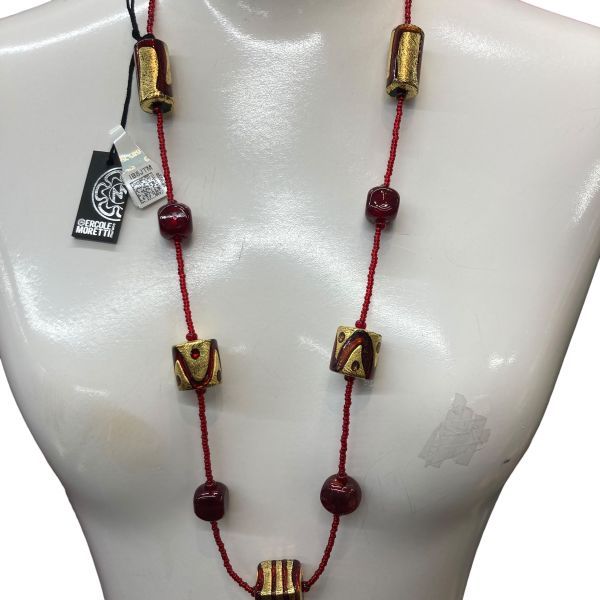□ 未使用 エルコーレ モレッティ ERCOLE MORETTI ロングネックレス