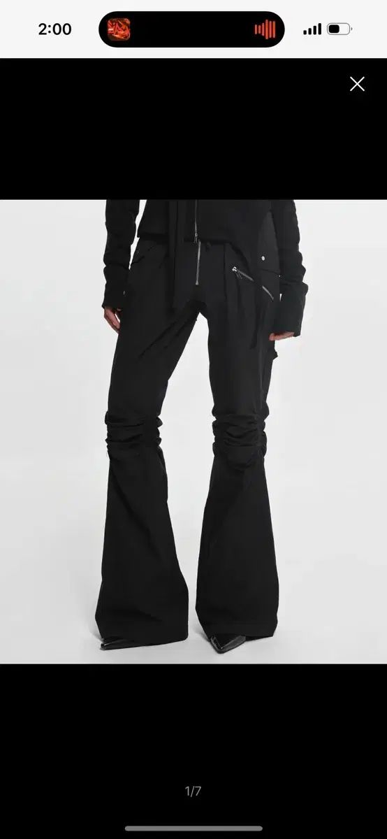 Nache ナチェ EXPOSURE ZIP DETAIL PANTS ブラック