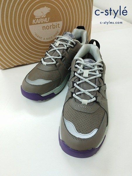 T727 [美品] KARHU × norbit カルフ×ノービット スニーカー 26.8cm グレー系 グレー系 NOR0002 | ★