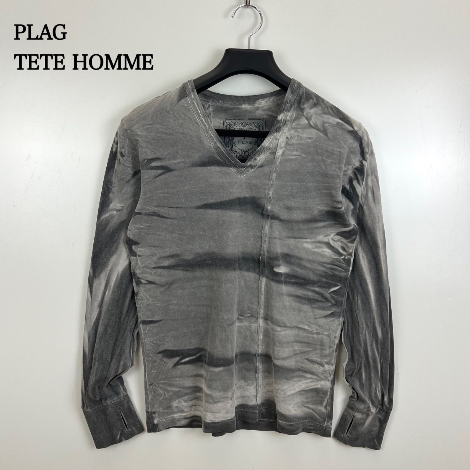 PLAG TETE HOMME 00s y2k grunge archive L/S Tee 5 M プラグ 
