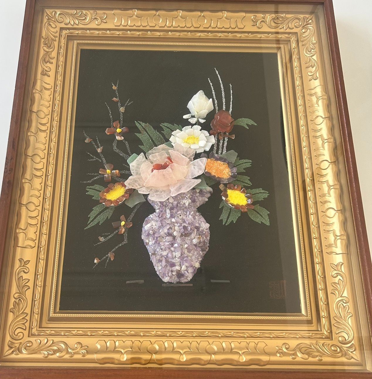 天然石 絵画 宝石画 鳥 パワーストーン 公式通販