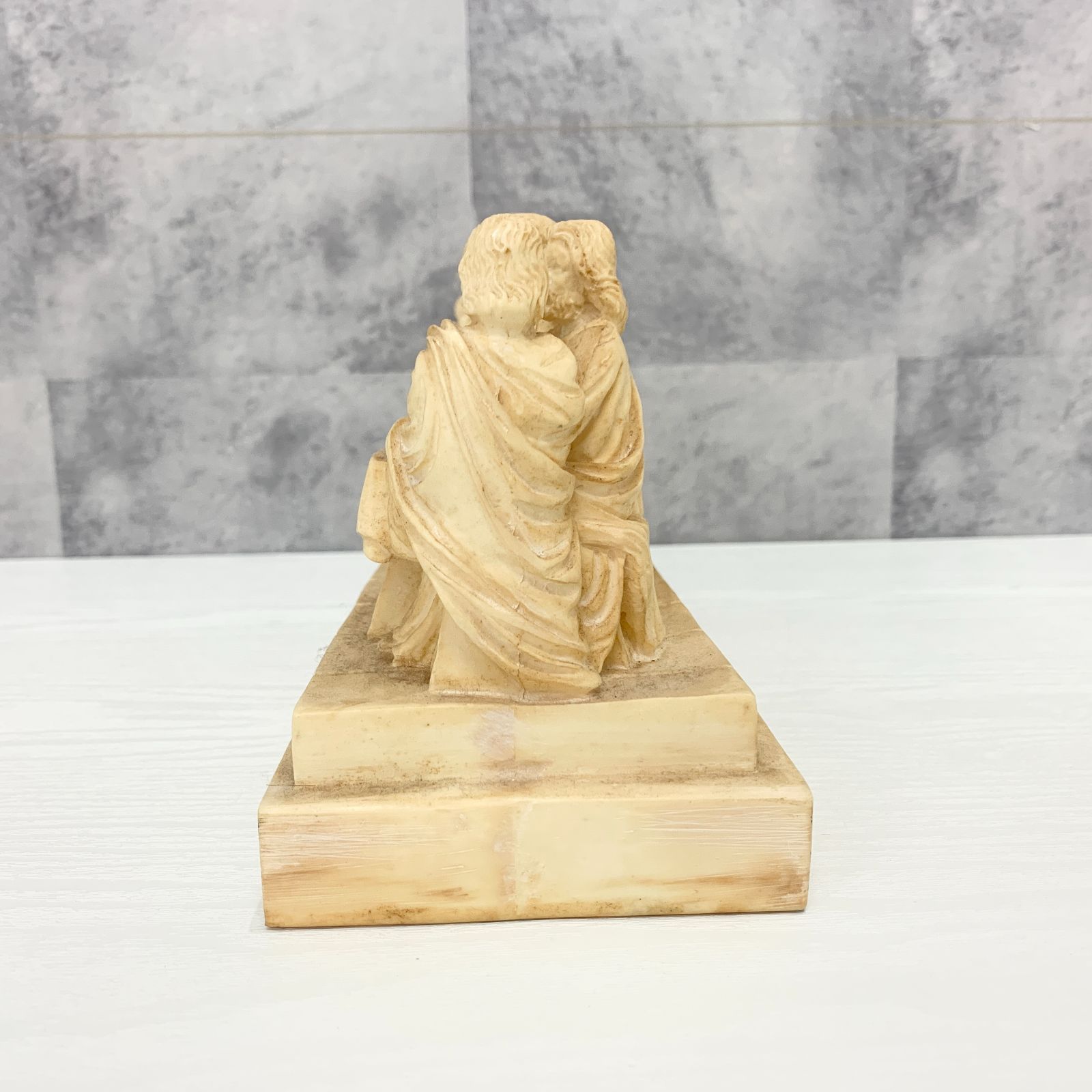 最後の晩餐 立体彫刻風 置物 オブジェ 象牙風 白 ハンドメイド - メルカリ