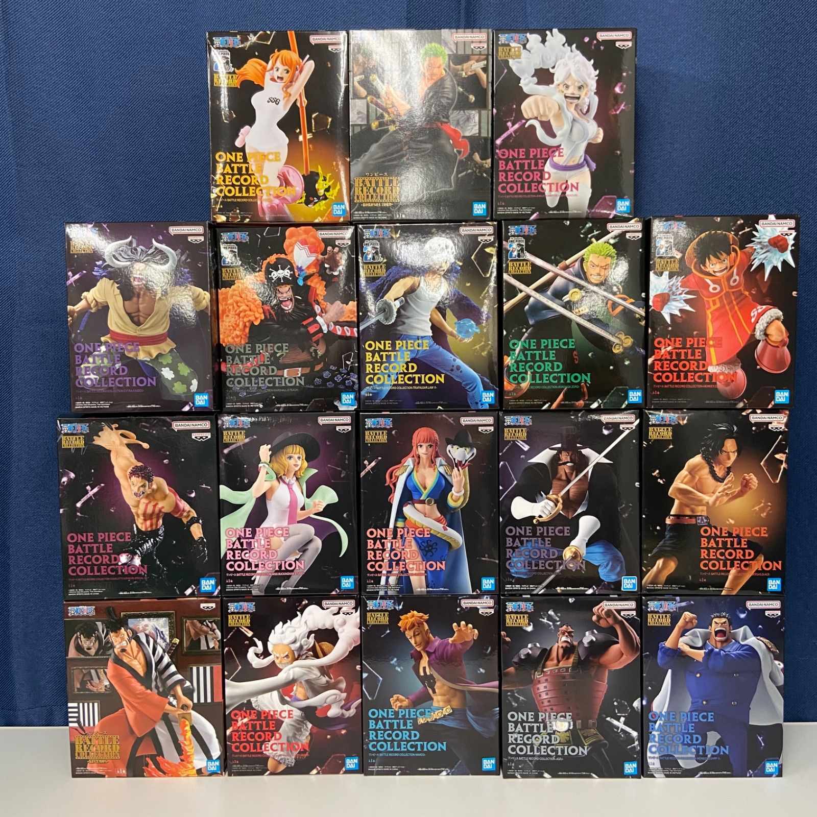 ワンピース ONE PIECE BATTLE RECORD COLLECTION フィギュア まとめ ロー ゾロ ナミ ルフィ 他 （ME26-4286)