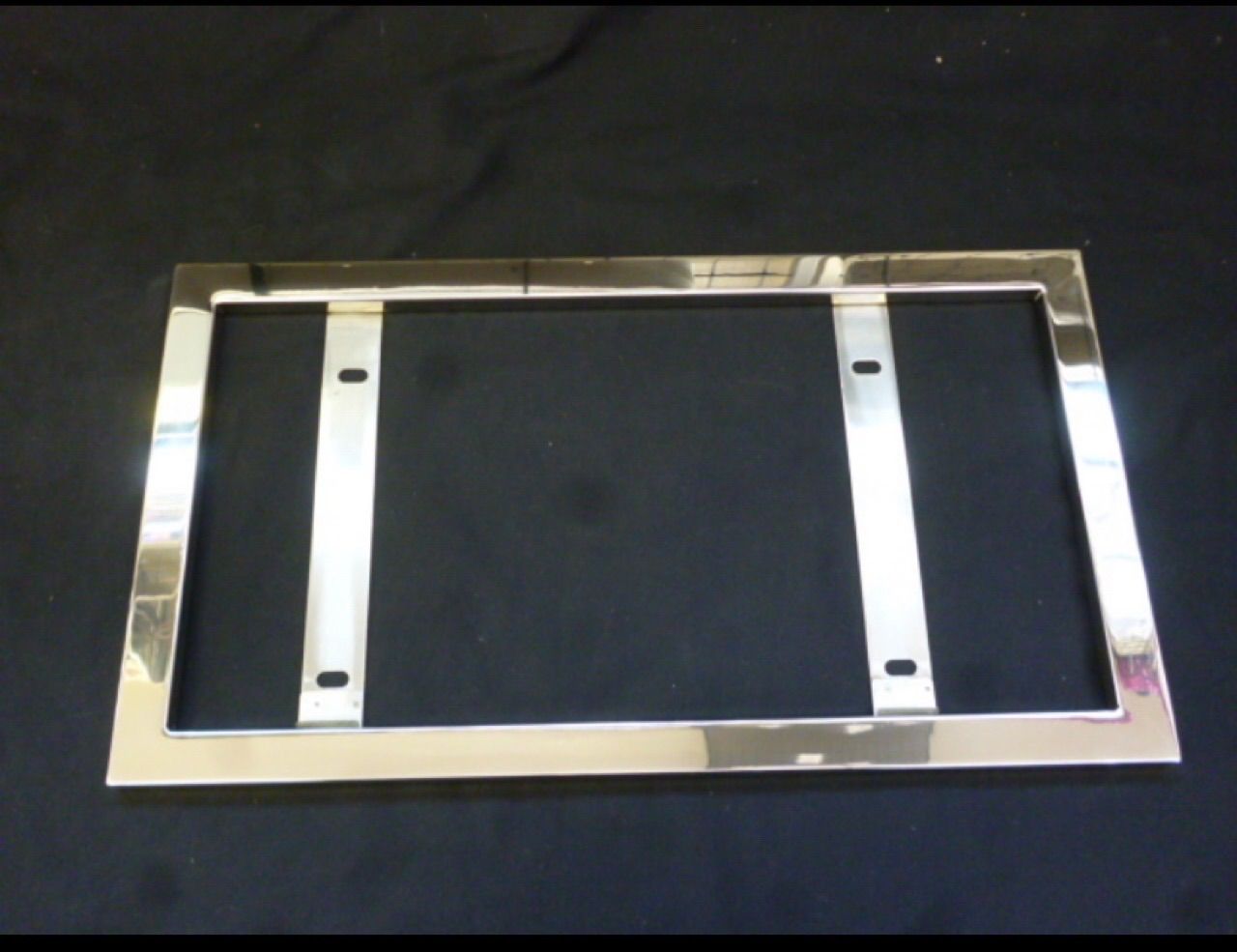 角パイプナンバープレート枠大型用（ステンレス）