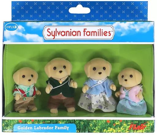 【中古】おもちゃ GOLDEN LABRADOR FAMILY -ゴールデンラブラドールファミリー- 「シルバニアファミリー」