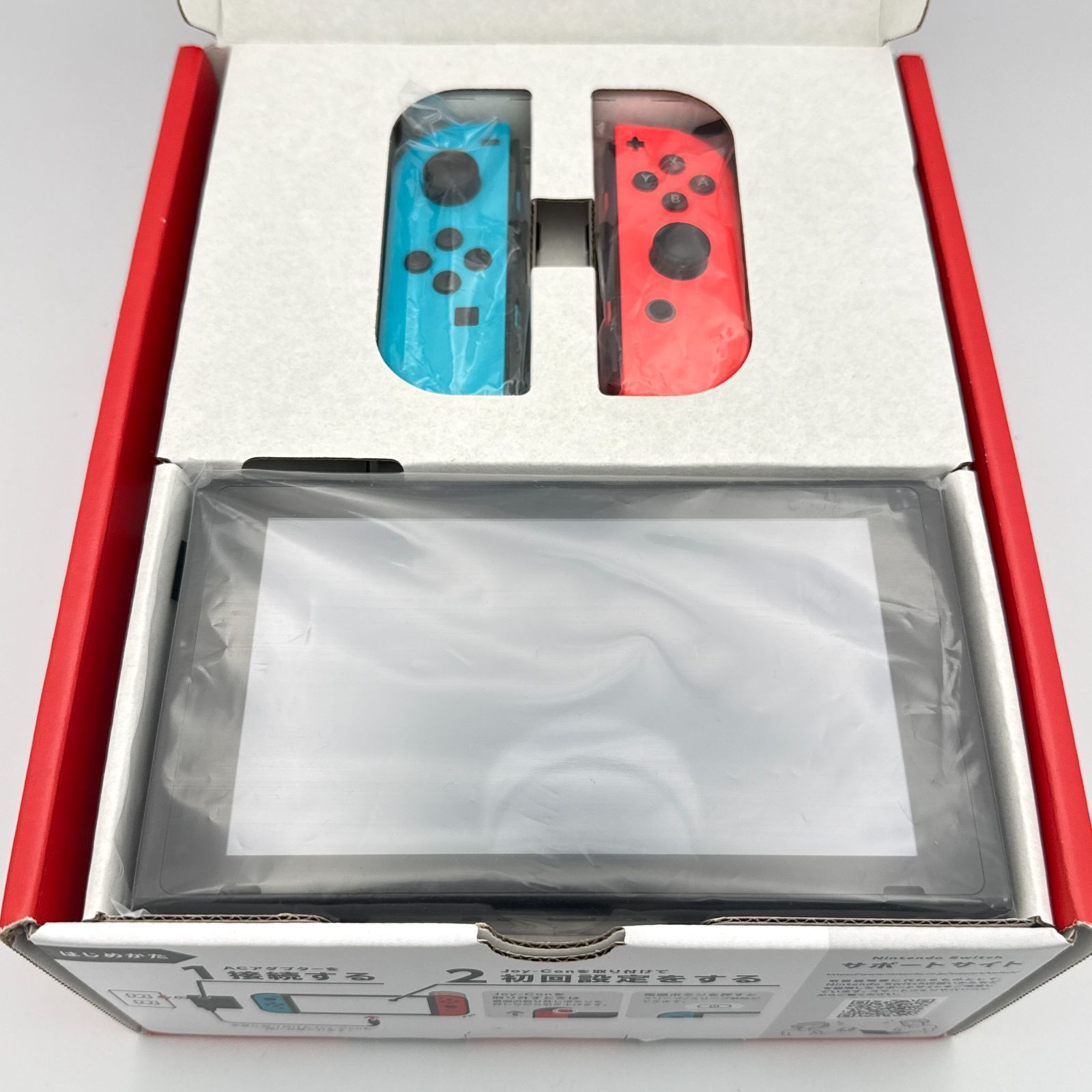 中古・箱、ドック相違】Nintendo Switch 本体 Joy-Con（L）ネオン