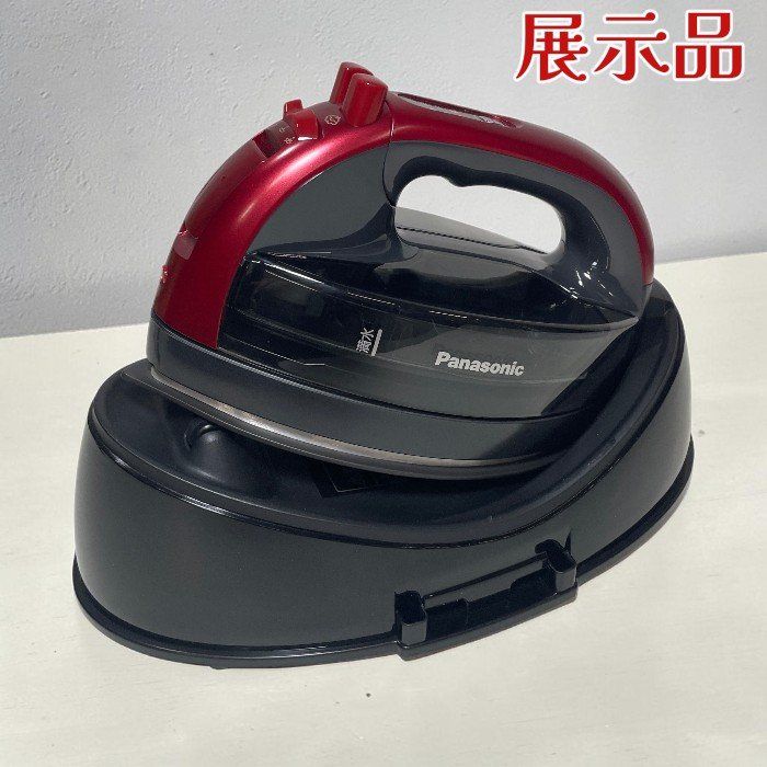(展示品) Panasonic パナソニック コードレススチームアイロン NI-WL609-R Wヘッド
