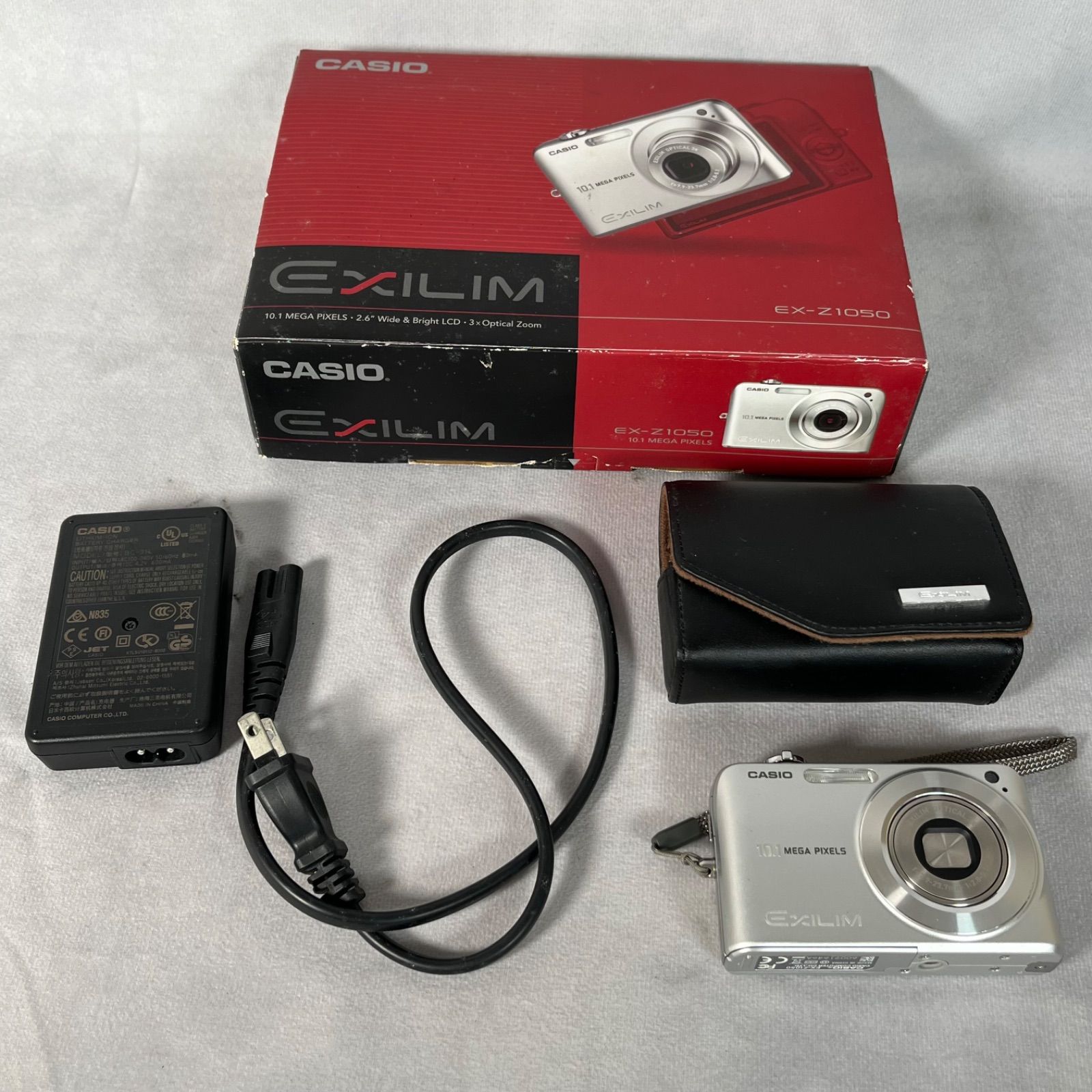 管2604-98】CASIO カシオ EXILIM EX-Z1050 シルバー コンパクト 
