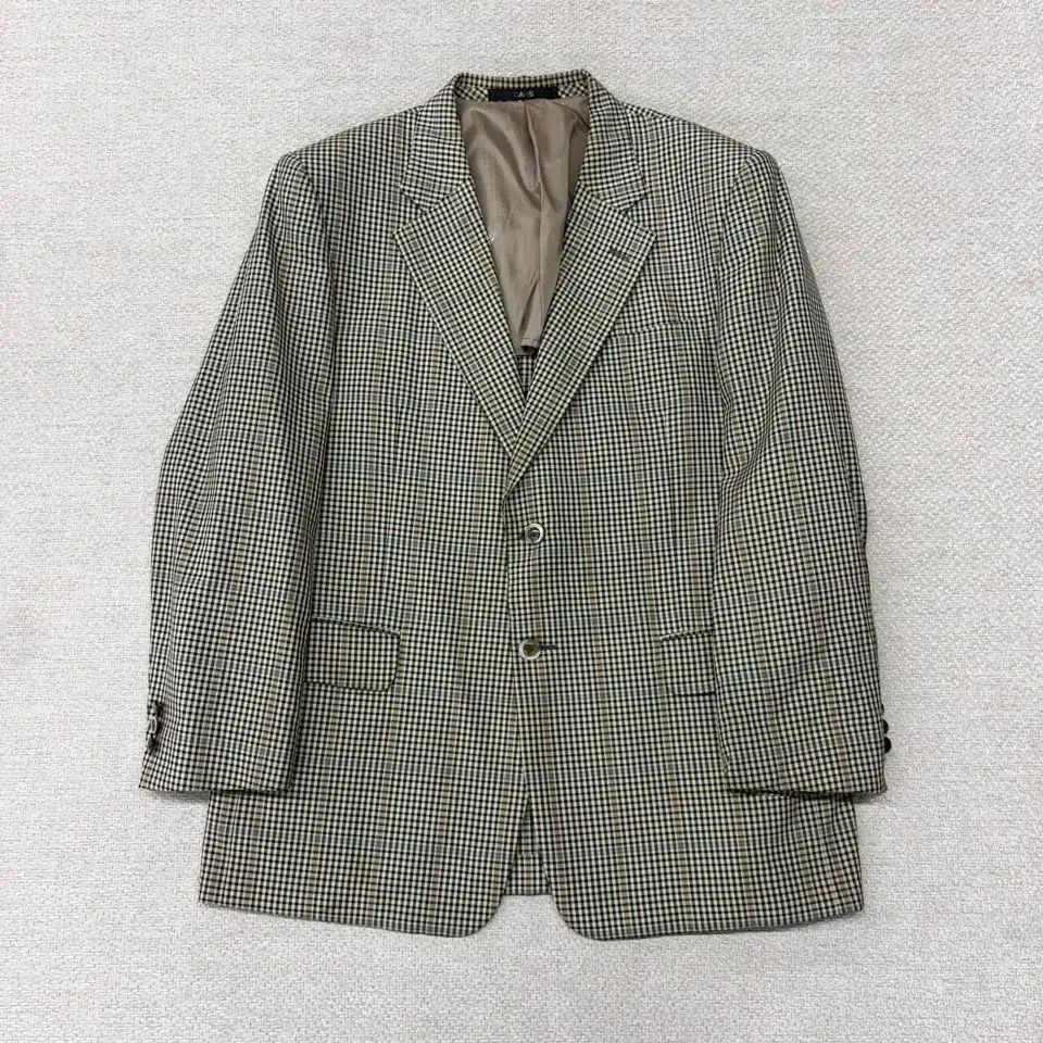 DAKS チェック シルク ブレンド ブレーザー