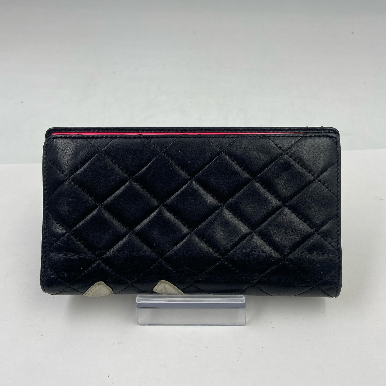CHANEL シャネル キルティング COCO長財布 レディース ブラック ピンク 