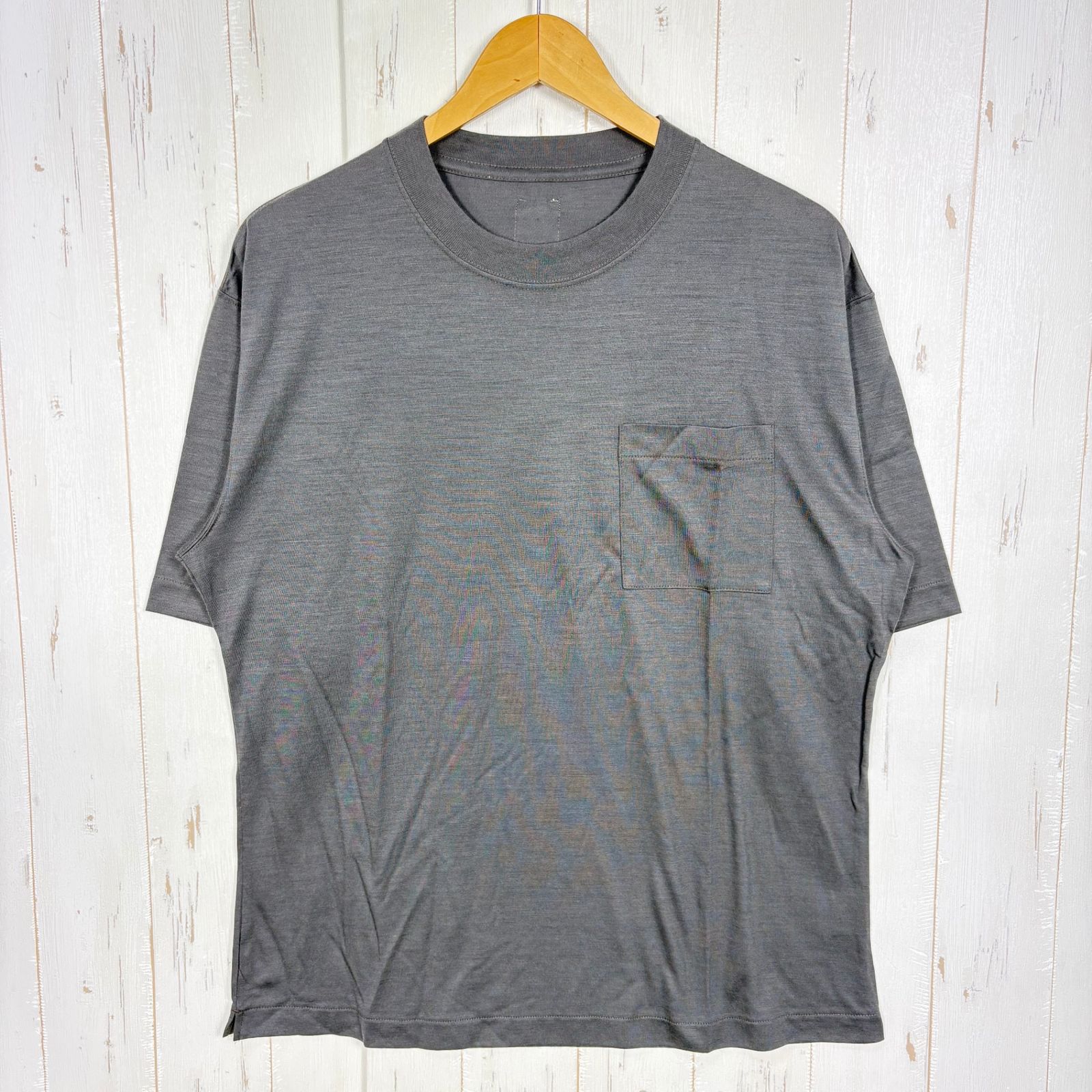✉️Unisex 3 グレー系 迷迭香 ( マンネンロウ ) ウールハイカーティー Wool Hiker Tee MCS-2B GRY z00058297 GRY ウール ショートスリーブTシャツ クルーネック インナー シャツ トップス ウ 8,124円