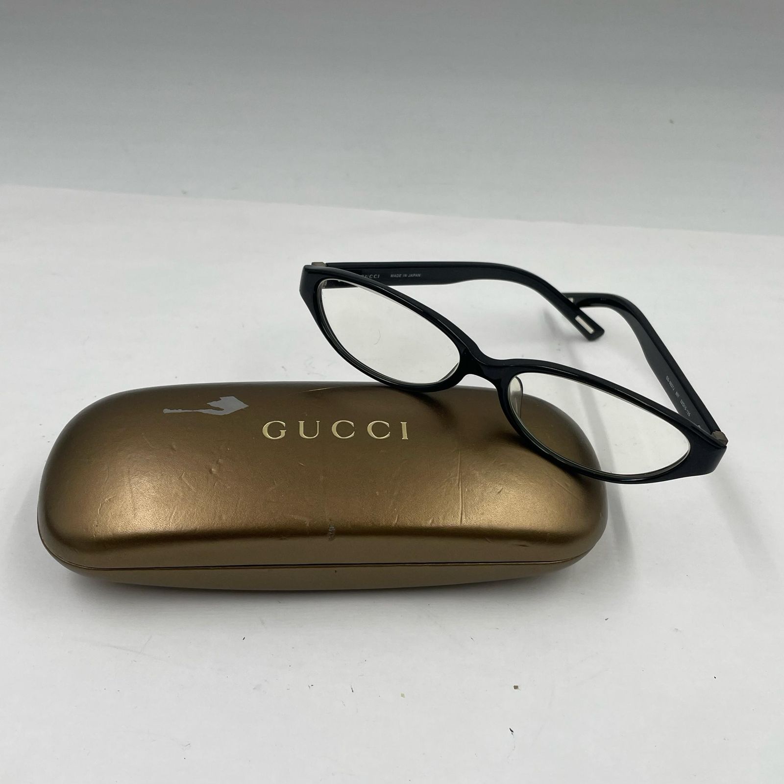 GUCCI グッチ メガネフレーム 眼鏡 807 GG-9037J メガネ ユニセックス ブラック 中古