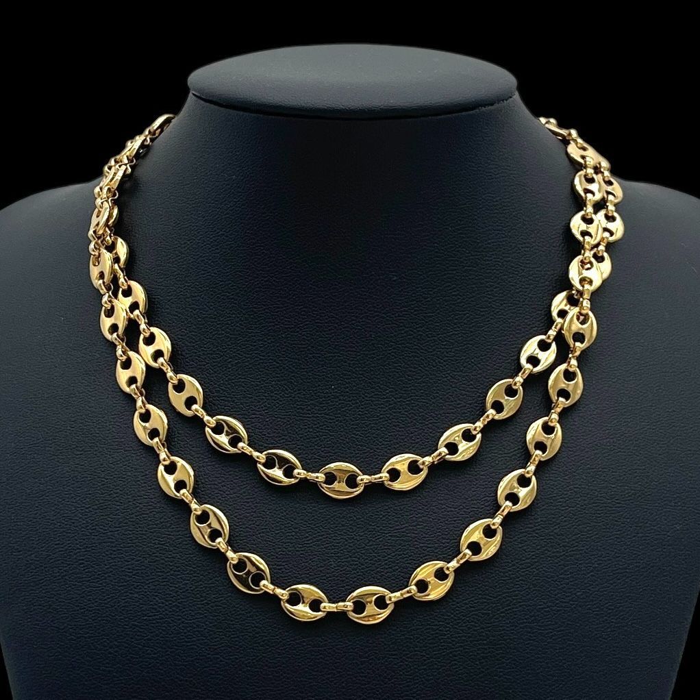 希少 GIVENCHY ジバンシー ロングネックレス マリーナチェーン Gロゴ 