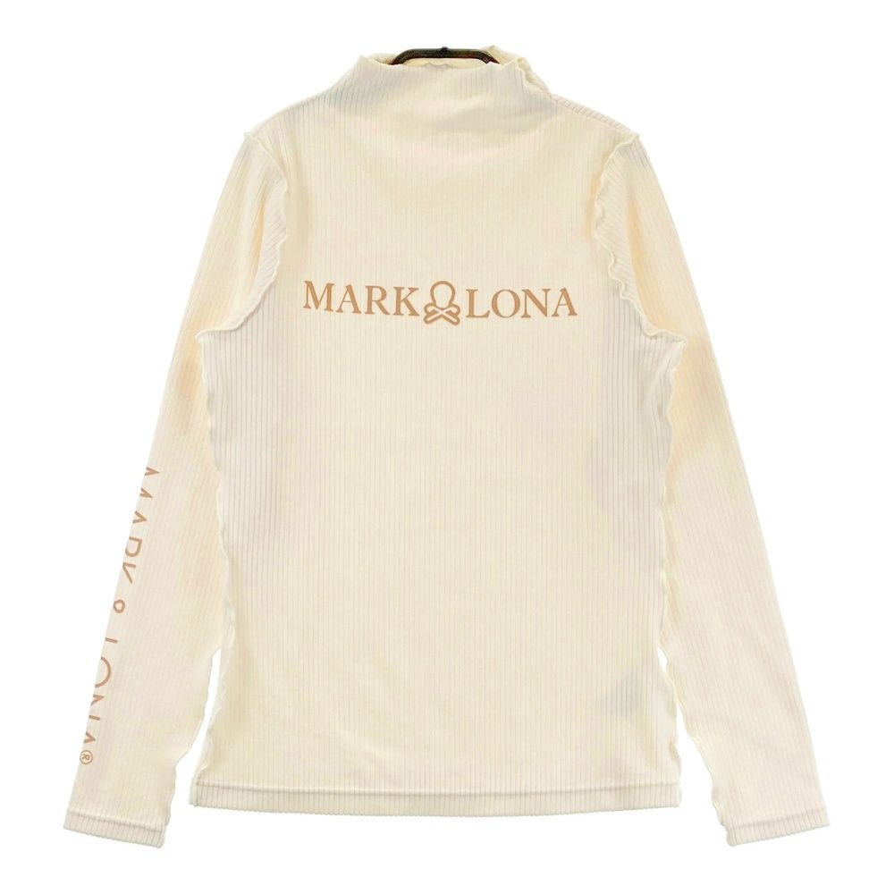 サイズ：40 MARK&LONA マークアンドロナ 2024年モデル 起毛 ハイネック 長袖Tシャツ ホワイト系 [240101678690] ゴルフウェア レディース ストスト