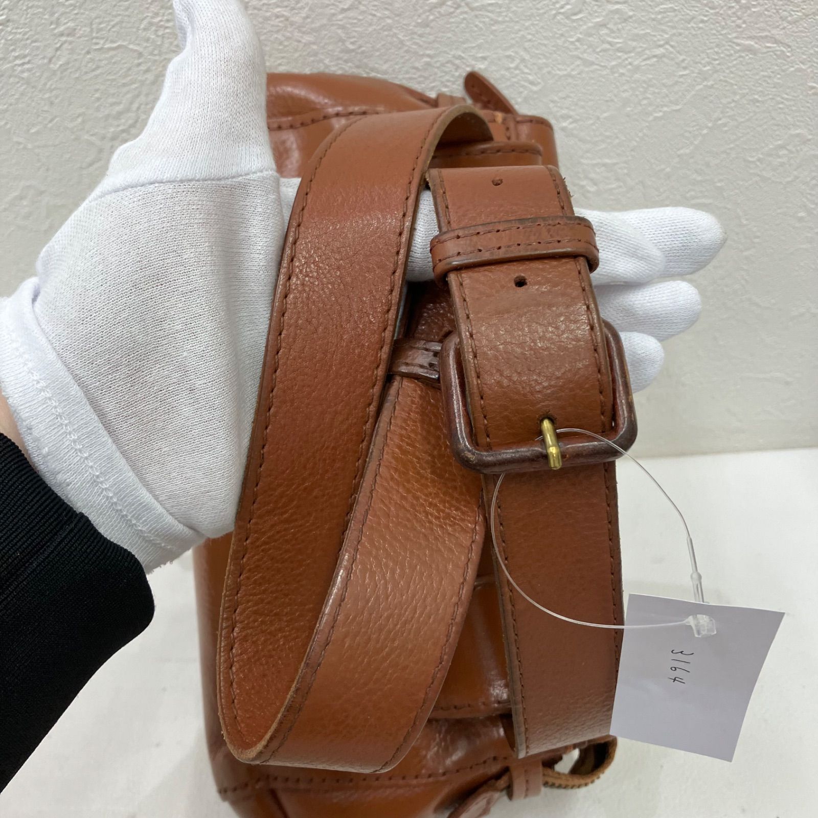 ゲンテン genten ウエストポーチ レザー ブラウン バッグ