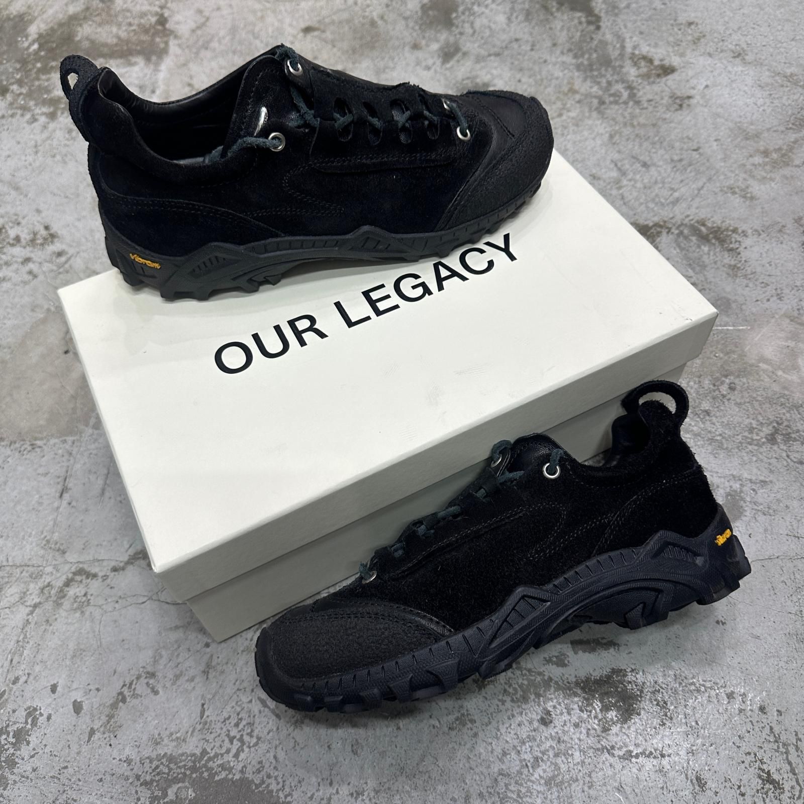 参考上代89100円 Our Legacy 25SS GABE STEALTH BLACK LEATHER ゲイブ 