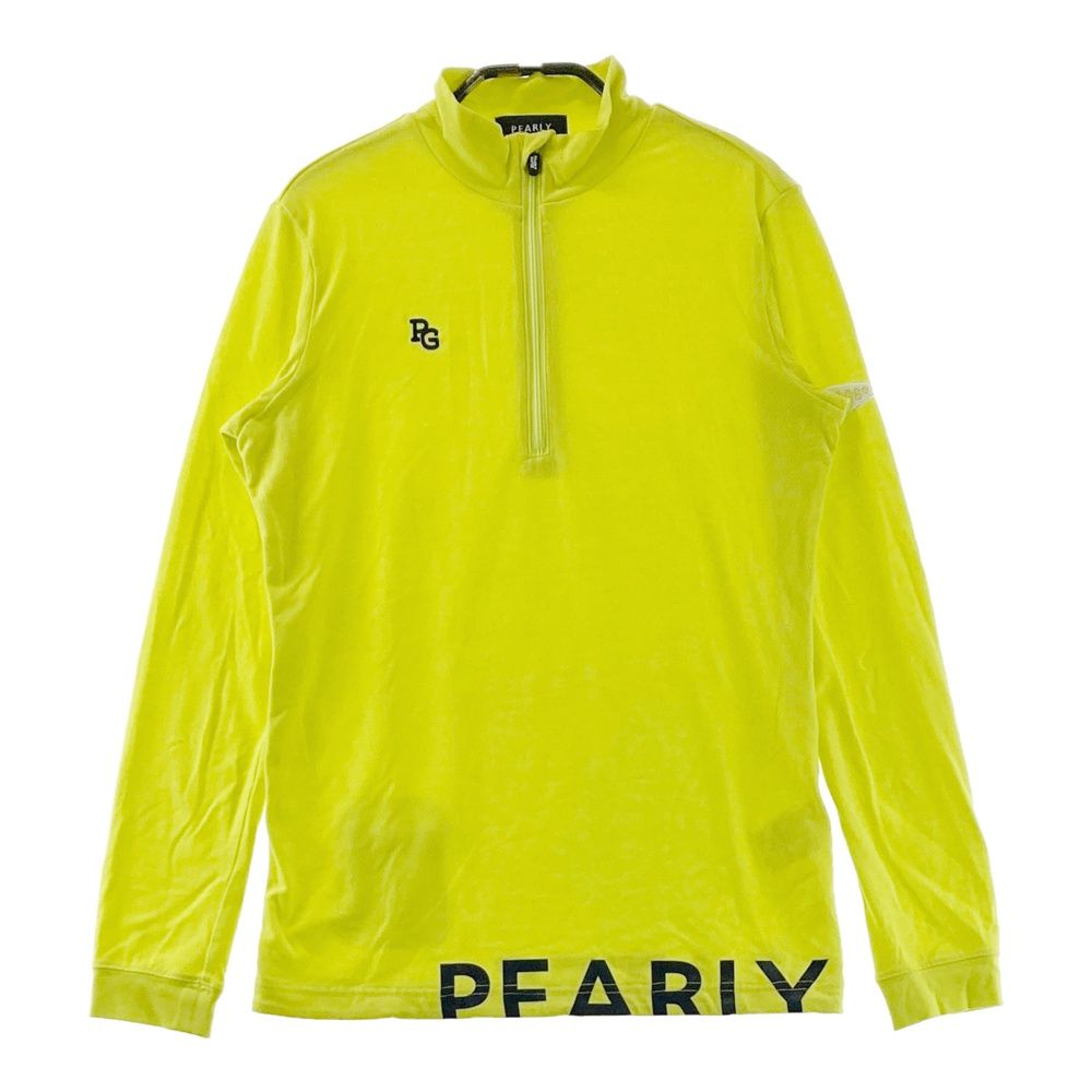 サイズ：0 PEARLY GATES パーリーゲイツ ハーフジップ 長袖Tシャツ イエロー系 [240101690278] ゴルフウェア レディース ストスト