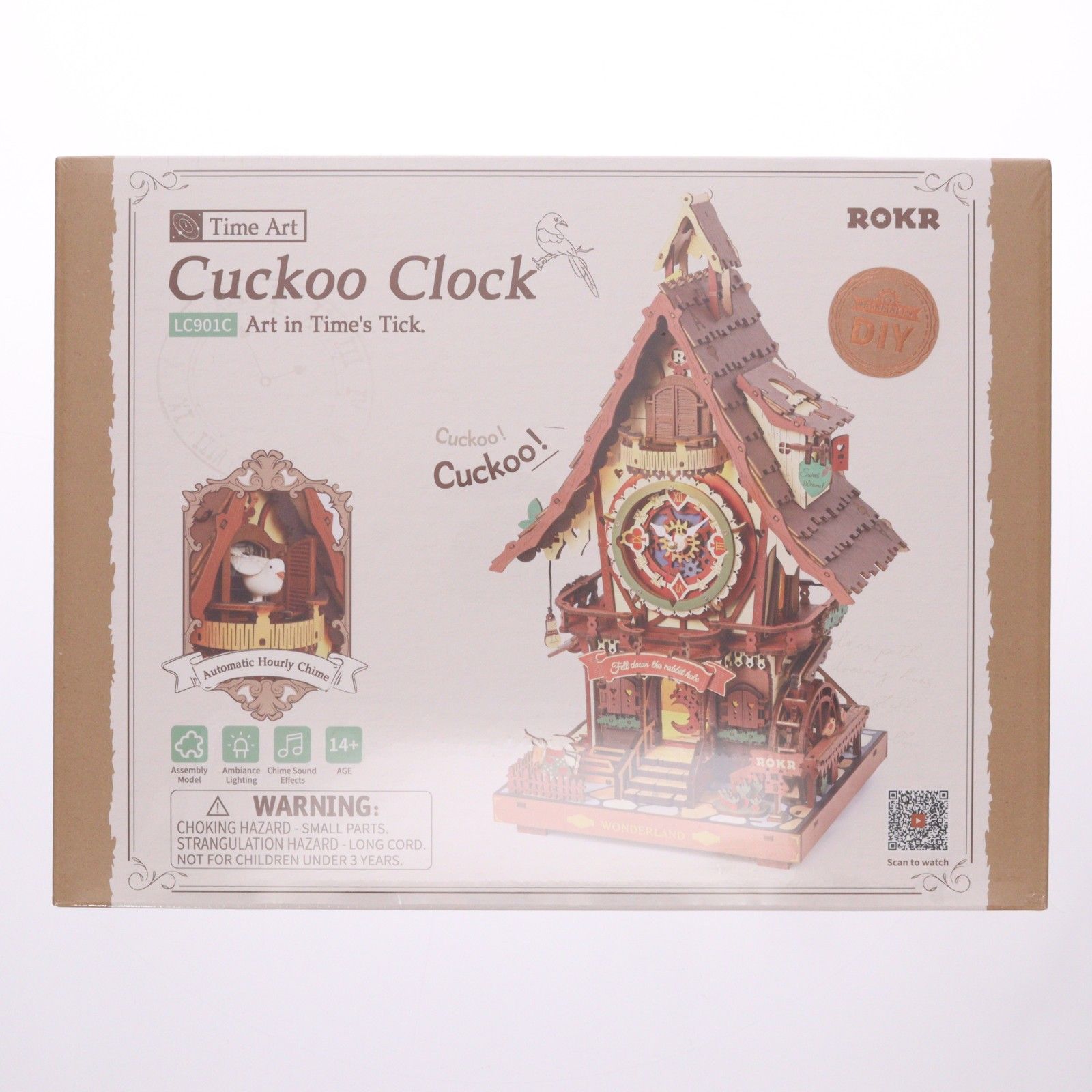Time Art Cuckoo Clock(カッコー時計) DIYキット 木製キット(LC901C 